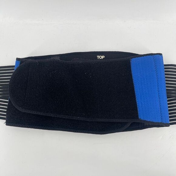 ACE Deluxe Back Stabilizer Black/Blue Unisex L/XL | Dual Strap Support Brace - Picture 4 of 13